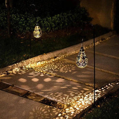 Lampe de jardin alimentée par énergie solaire et résistant aux intempéries – SolarLuxe