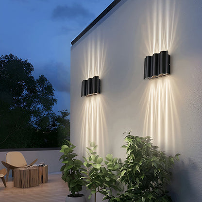 Floroux - Applique LED étanche avec éclairage orienté vers le haut et vers le bas pour l'extérieur