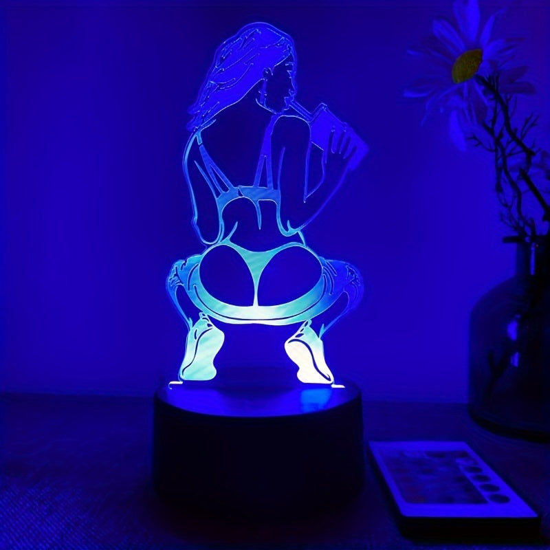 DecoLamp - Élégante lampe de table 3D avec options de couleur