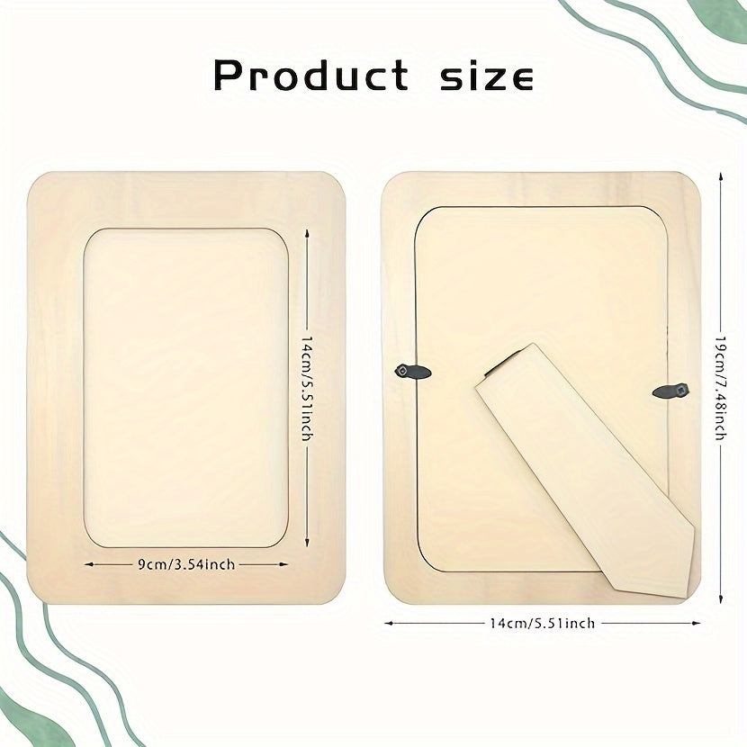 CreativeFrame – Set de 10 cadres photo DIY en bois