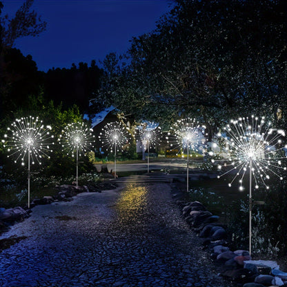 Feu d'artifice lumineux | 60 LEDs pour une décoration de jardin magique