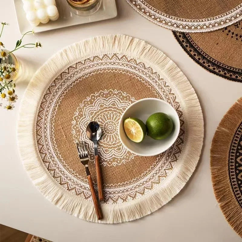 Ensemble de 4 sets de table Boho