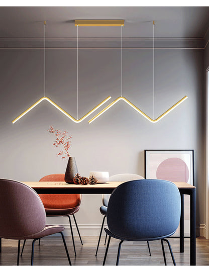 Floroux - Lustre impressionnant à rayures pour votre maison