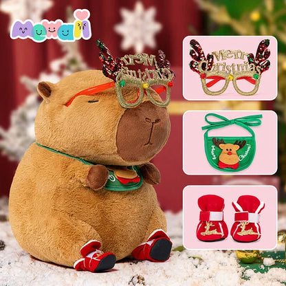 Floroux Capybara - Jouet en Peluche Douce pour des Moments de Câlins Infinis