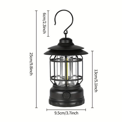 RetroGlow Lampe – Dimmable Lampe LED Rechargeable Extérieur