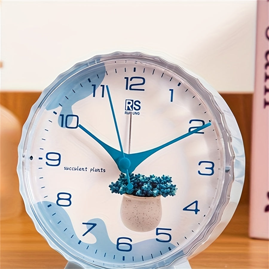 FloraTime Horloge - Élégant Réveil de Fleurs avec Alarme