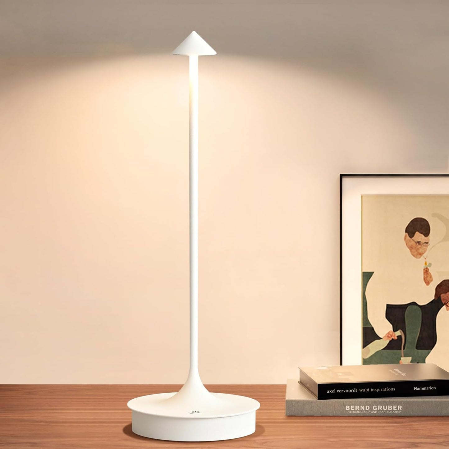 Floroux Lampe de table sans fil - Set de 2 lampes de table à batterie