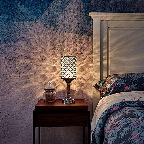 Floroux - Lampe de table - Cristal et Argent - Chic et Moderne