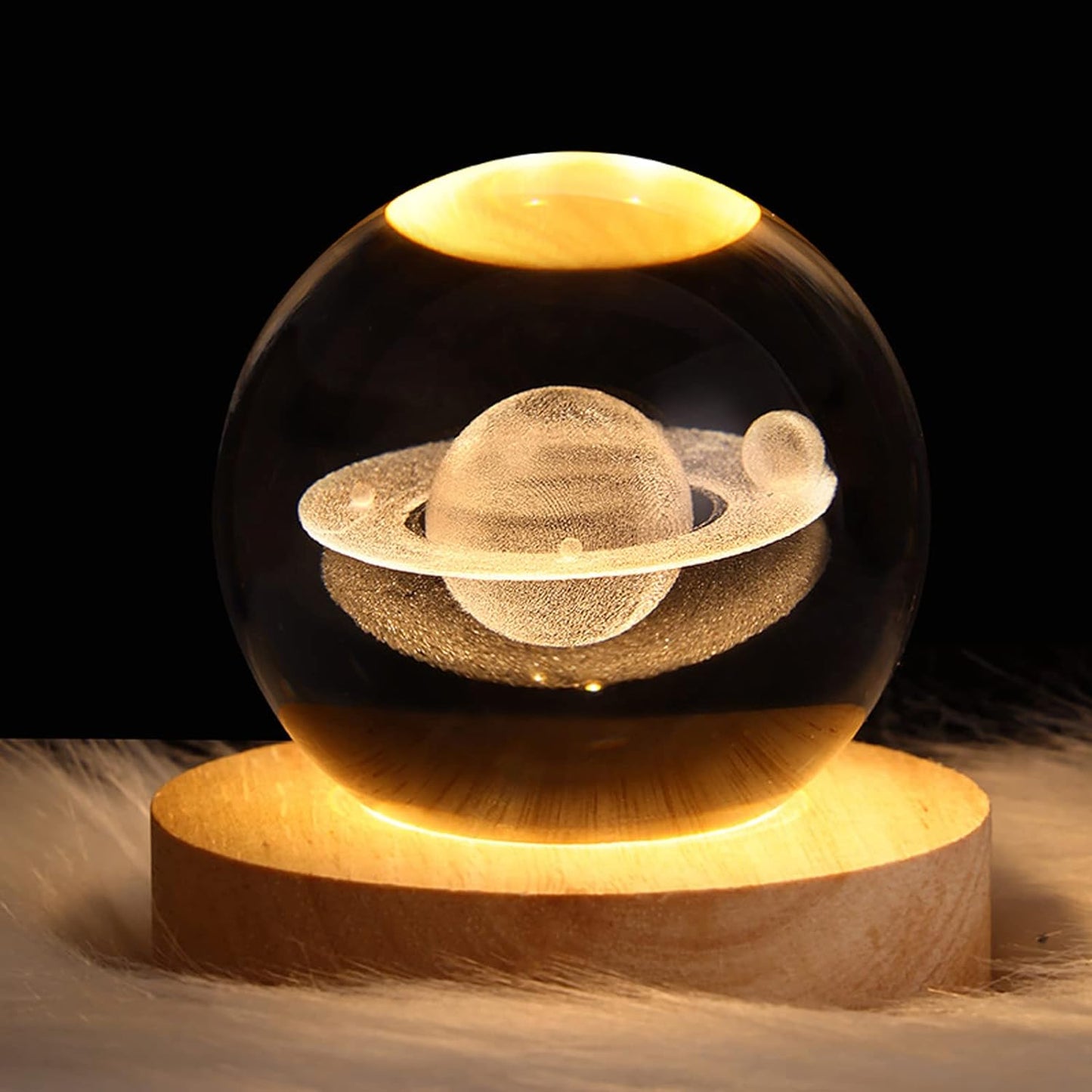 Floroux Crystal Lamp | Galaxy 3D Crystal Ball Lamp | LED Ambient Light | Unique Home Decoration