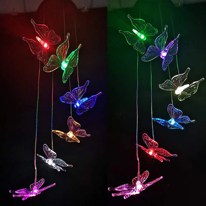Floroux – Thème des papillons Lampes solaires de jardin