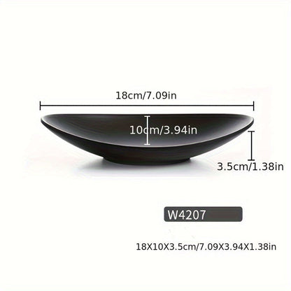 BlackTray - Boîte de rangement ovale élégante pour bijoux