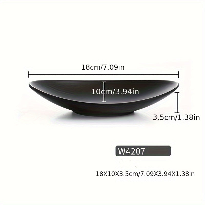 BlackTray - Élégant Bac de Rangement Ovale pour Bijoux