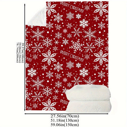 FestiveSnuggle - Luxe Couverture en Fleece de Noël pour les Fêtes