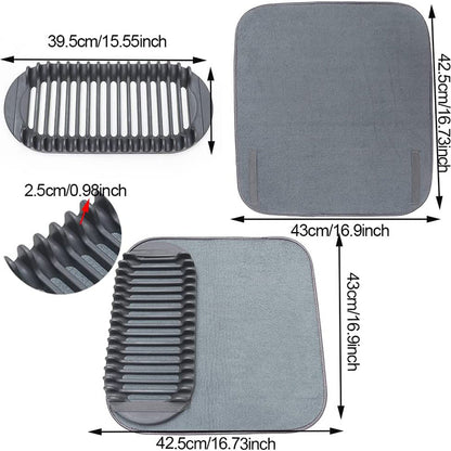 Tapis de séchage pour vaisselle en microfibre absorbante