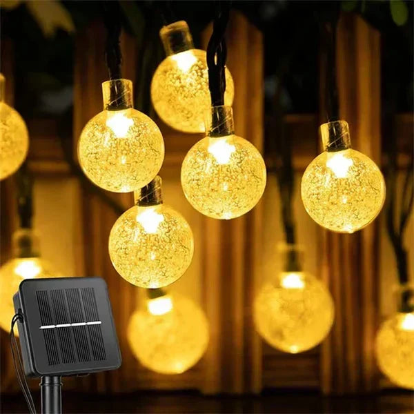 TwinkleGlow - Luminaire de lumière solaire envoûtante pour l'extérieur