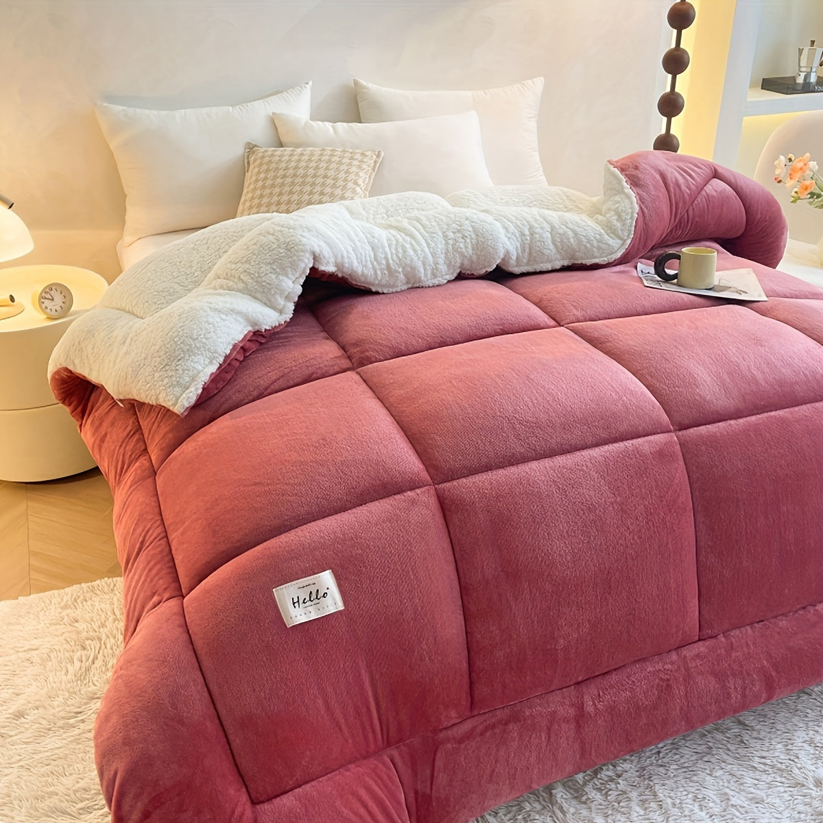 Couette en sherpa polaire cabine stylée – Confort et chaleur ultimes