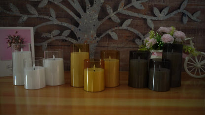 FlamelessGlow - Ensemble de Bougies LED Magiques avec Télécommande