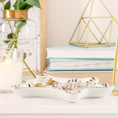Charmante CeramicDish - Élégant plat à bijoux en céramique