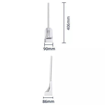 Brosse de toilette en silicone avec poils et support de séchage