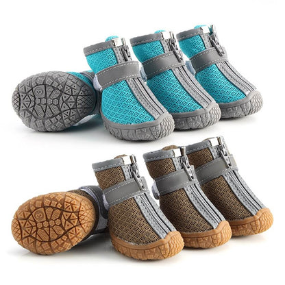 Bottes d'extérieur durables pour chien avec tissu en maille – Protection des pattes tout terrain
