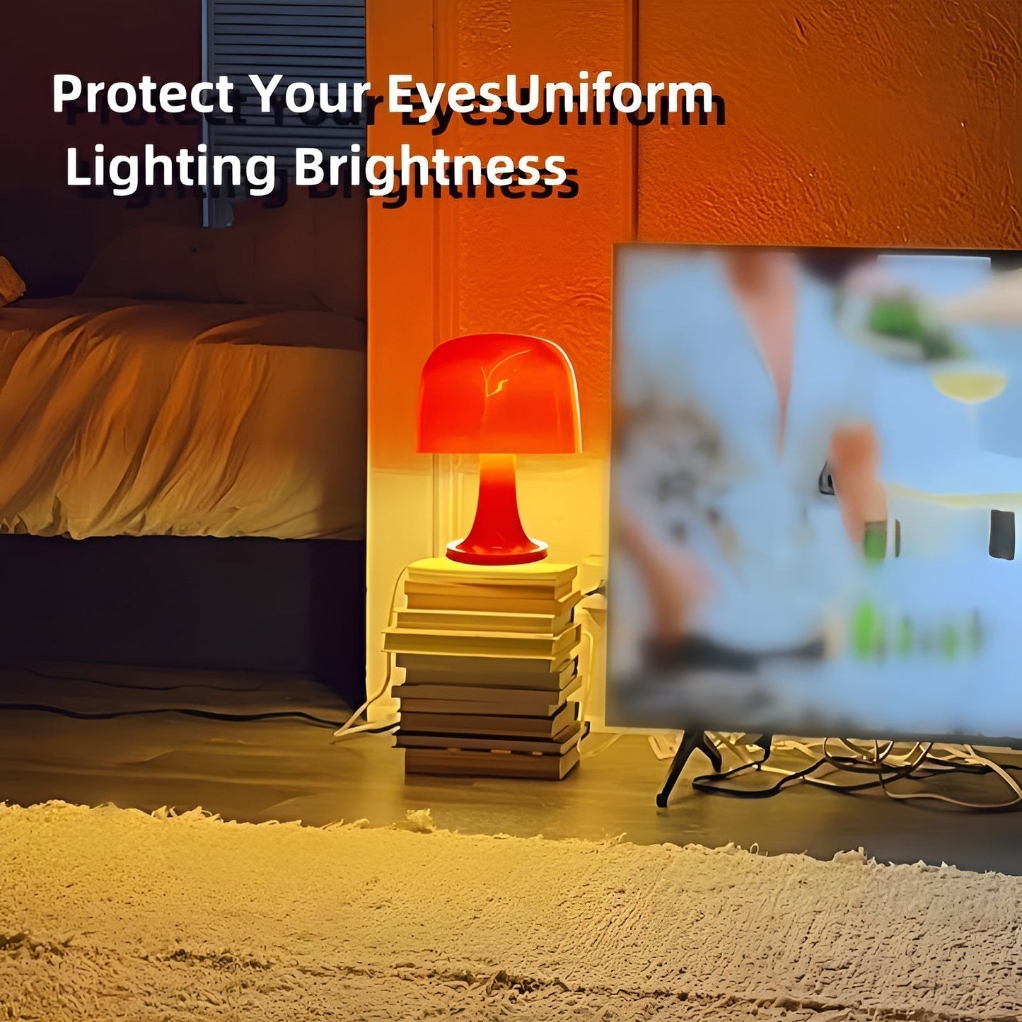 Lampe Vintage Chic Champignon avec LED Dimmable et Alimentation USB