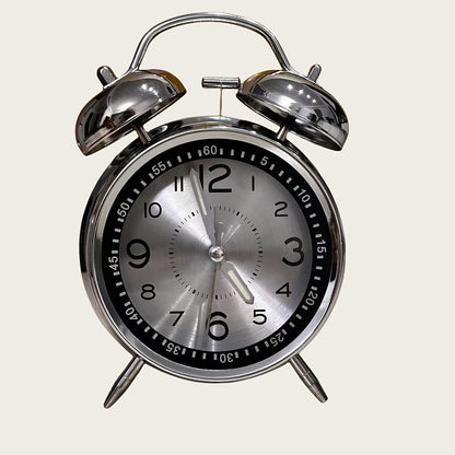 RetroBell Horloge – Réveil Silencieux Élégant avec Éclairage