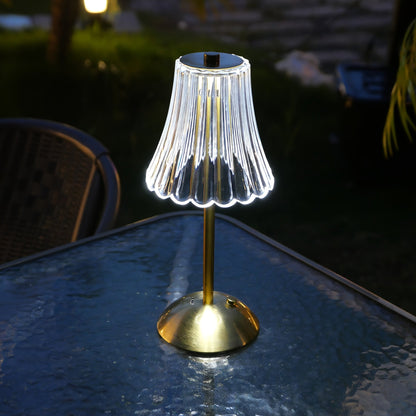 Crystaluxe Lampe - Lampe de Table LED en Cristal avec Fonction Tactile