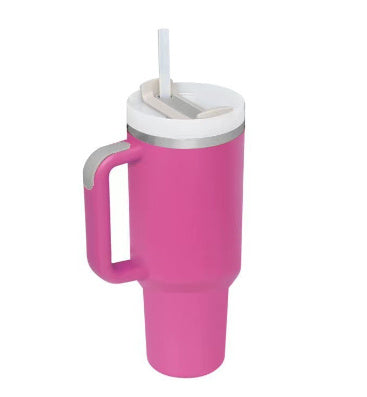 Tasse isolante avec anse et paille | 1200 ML