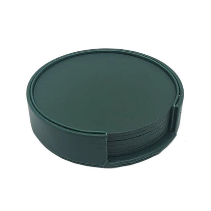 Floroux - Set de sous-verres en cuir