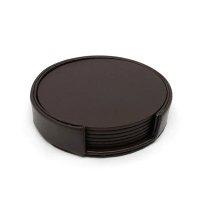 Floroux - Set de sous-verres en cuir