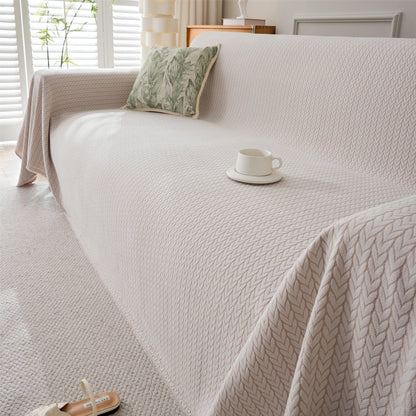 Couverture de canapé en douce avec motif de blé