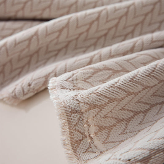 Couverture de canapé en douce avec motif de blé