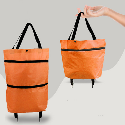 CarryFlex - Sac de courses pratique 2-en-1 avec roues