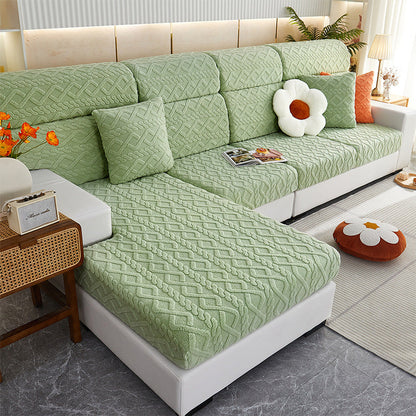 Housse de canapé sectionnel géométrique extensible Housse d'oreiller