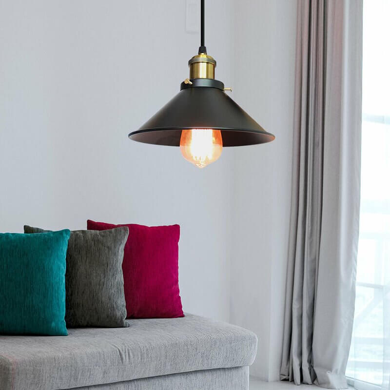 Floroux conical pendant in brass | Modern design | Dining room & Kitchen | Elegant atmosphere