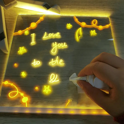 Floroux - Tableau de dessiner fantastique illuminé
