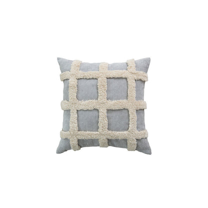 Couvre-oreiller en velours moderne tufté