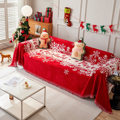 Décoration de maison de vacances Housse de canapé de Noël Housse de canapé pour chien