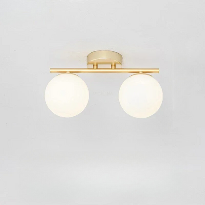 LumièreNordique - Plafonnier LED en Verre Élégant