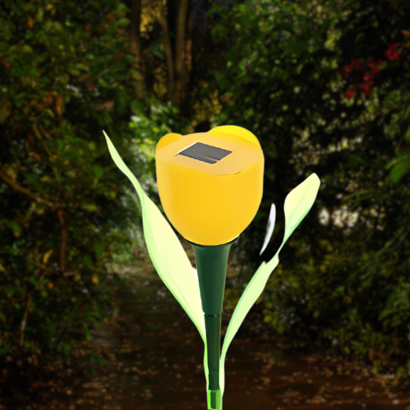 Floroux | Lampe Tulipe Solaire Élégante pour le Jardin