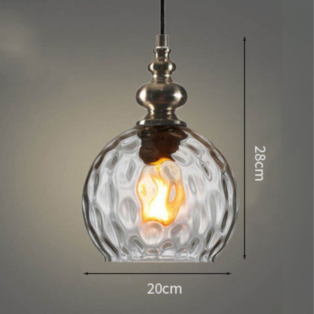 Floroux - Petit lustre en cristal en verre