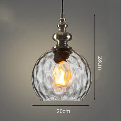 Floroux - Petit lustre en cristal en verre