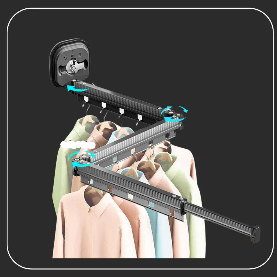 Sèche-linge rétractable en aluminium