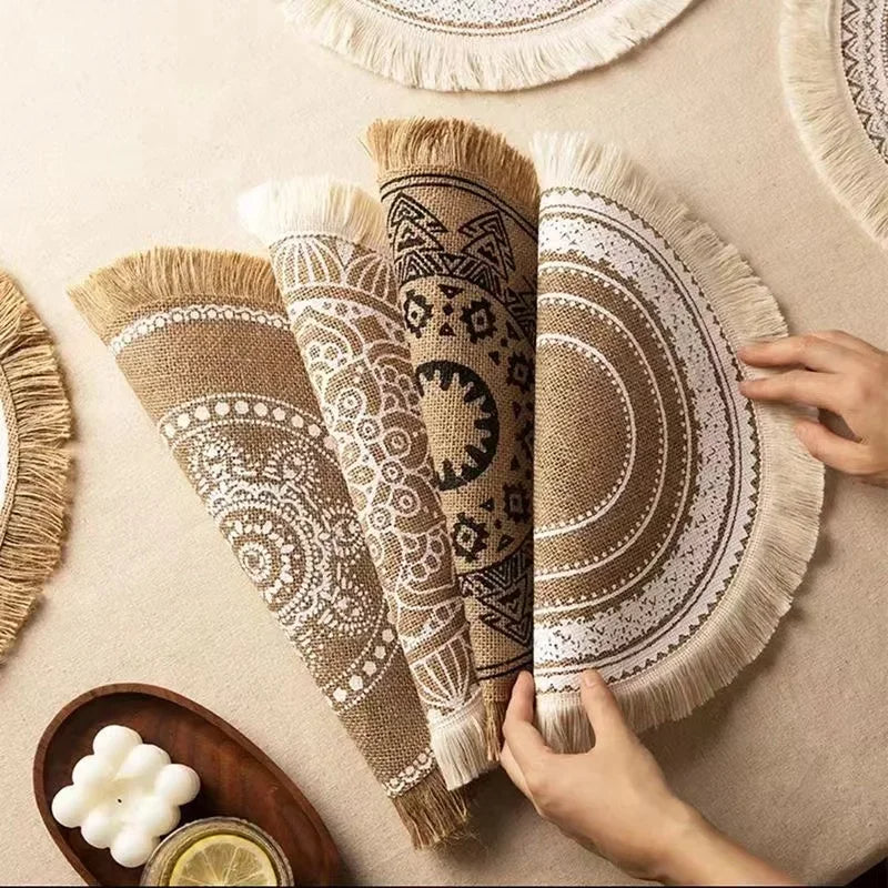 Ensemble de 4 sets de table Boho