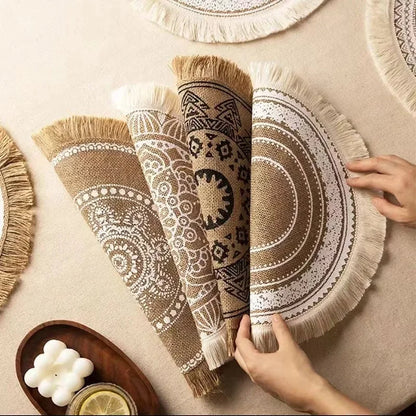 Ensemble de 4 sets de table Boho