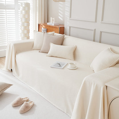 Couverture d'assise pour canapé en laine boucle imperméable