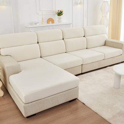 Couvre-couette en fil bouclé extensible paresseux de canapé taie d'oreiller