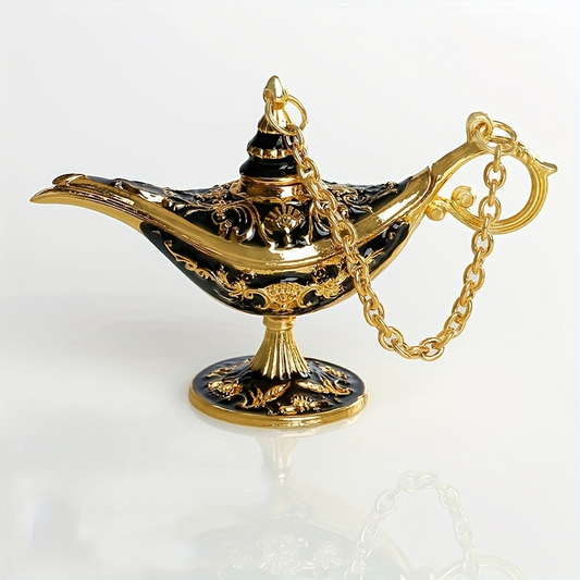 AladdinWish Lamp – Vintage Éclairage à Huile en Métal