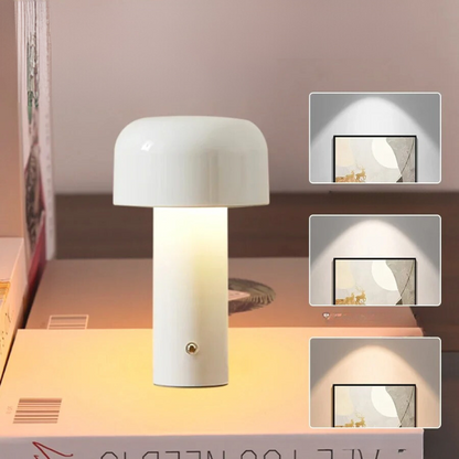 Floroux - Lampe de table LED champignon rechargeable pour une ambiance chaleureuse