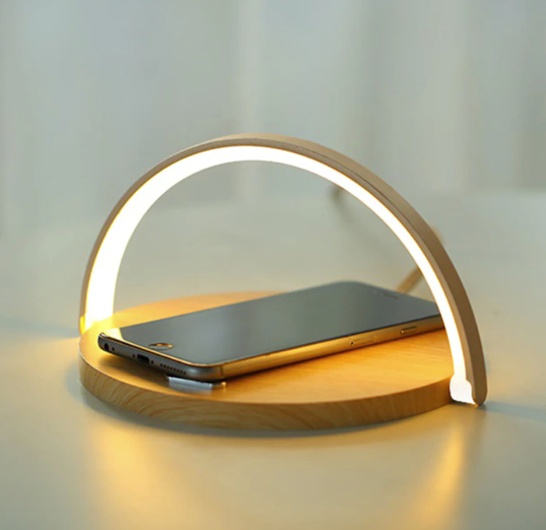 Bowlight Design™ - Lampe de nuit 3-en-1 élégante avec chargeur Qi